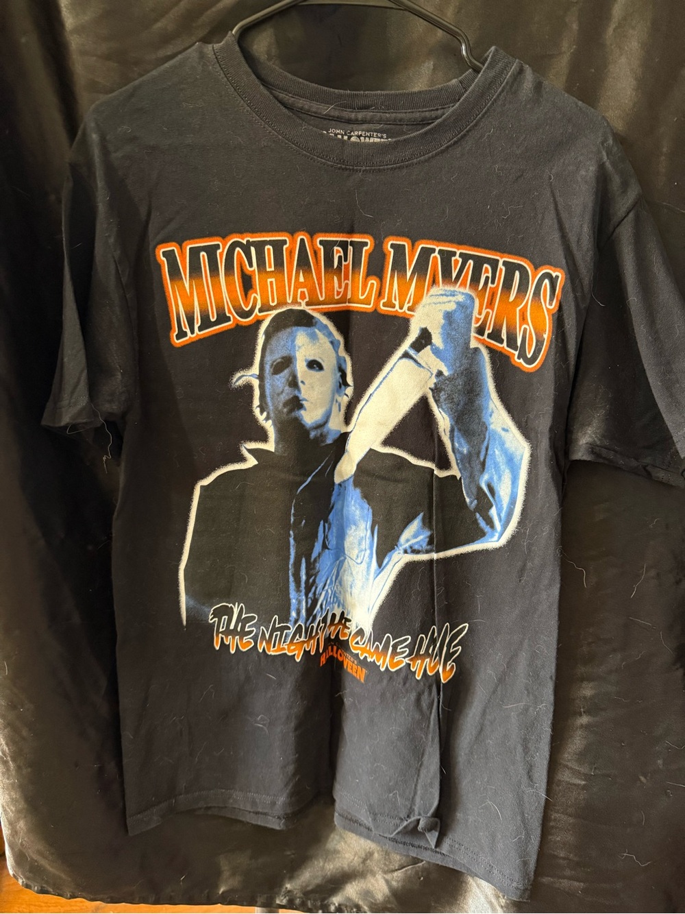 Michael Myers Black Graphic Tee - Horror Movie Shirt
